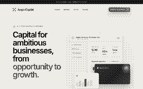 Aegis Capital concept website homepage